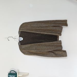 Gold open cardigan